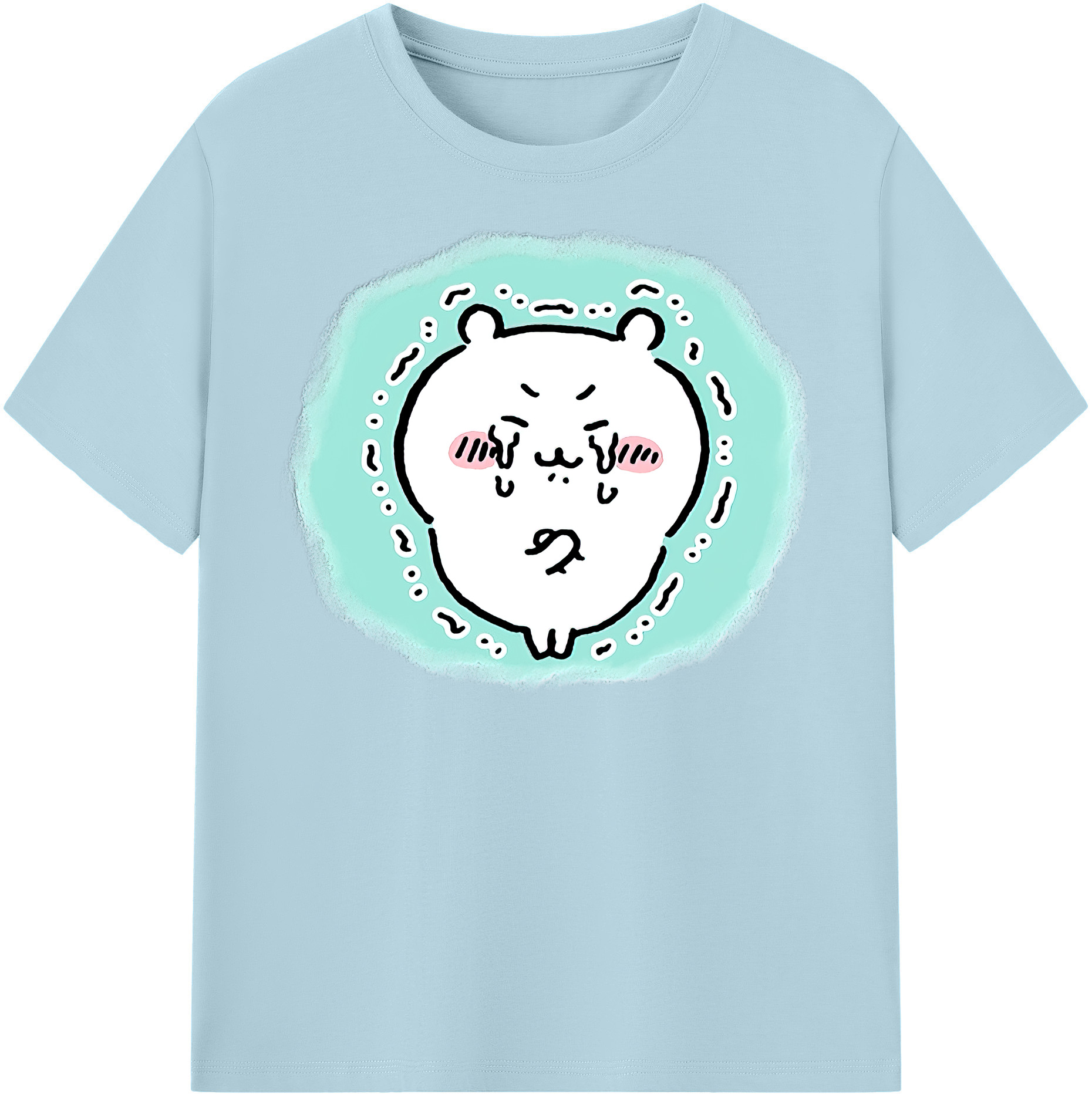 （画像用） ちいかわ ちいかわ Chii-kawa chiikawa 綿100％半袖Tシャツ（フロントプリント）
